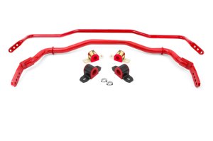 Ford Mustang Sway Bar Kit - Front and Rear - BMR Suspension - SB763, Includes SB764 Front + SB045 Rear - Red - `15-`22